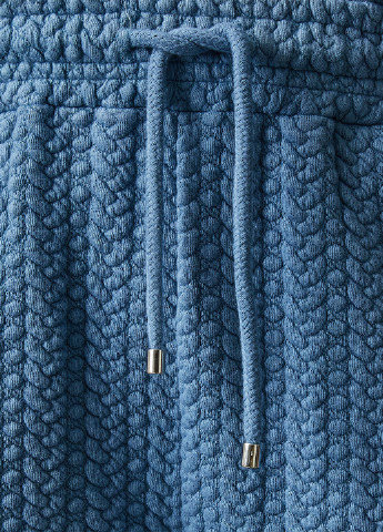 Голубые кэжуал демисезонные карго, укороченные, джоггеры брюки KOTON