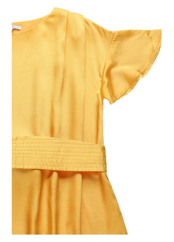 Желтое кэжуал платье а-силуэт MINT&BERRY однотонное