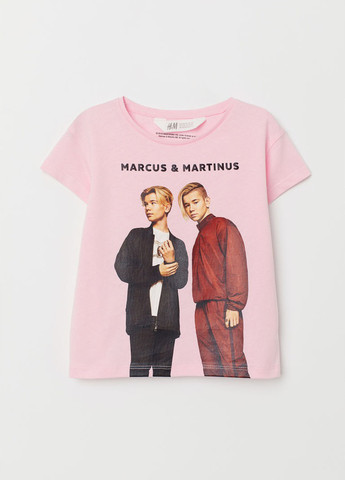 Рожева демісезонна футболка H&M