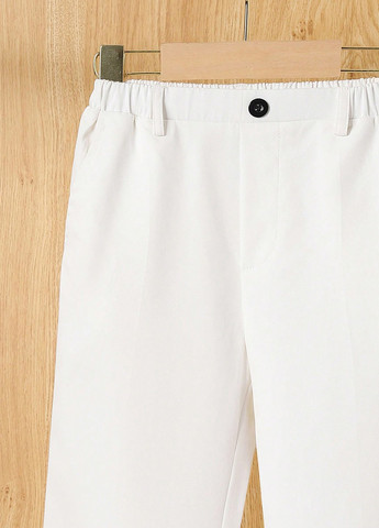 Хаки кэжуал демисезонные брюки прямые SHEIN