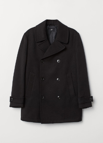 Чорне демісезонне Пальто без капюшона H&M
