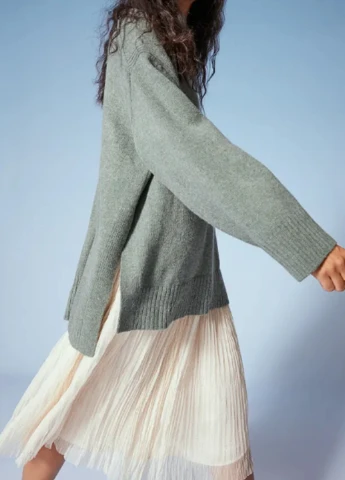 Світло-зелений демісезонний светр H&M
