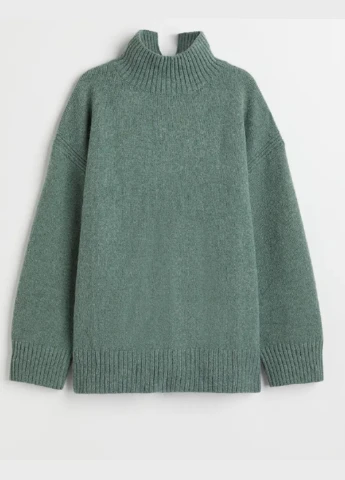 Світло-зелений демісезонний светр H&M
