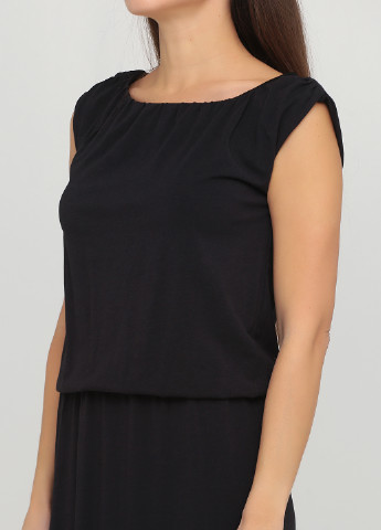 Черное кэжуал платье Garnet Hill однотонное