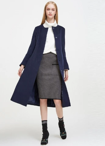 Темно-синее демисезонное Пальто Vero Moda