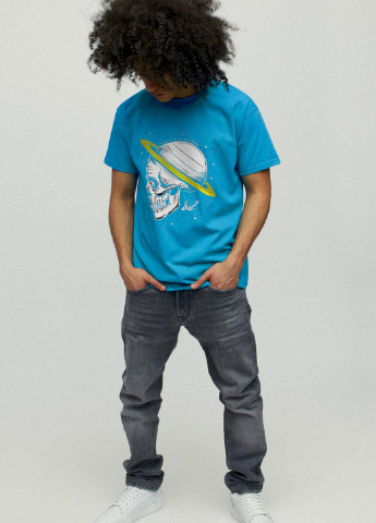 Світло-синя футболка чоловіча YAPPI