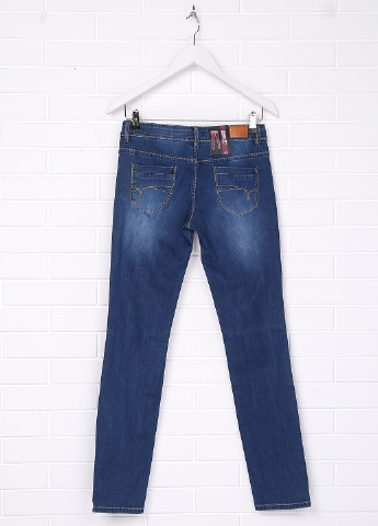 Синие демисезонные скинни джинсы JBC