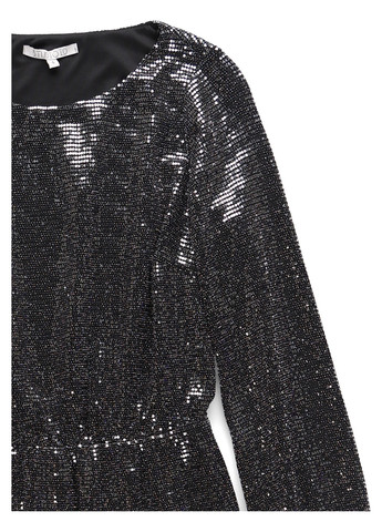 Черное кэжуал платье а-силуэт STUDIO ID однотонное