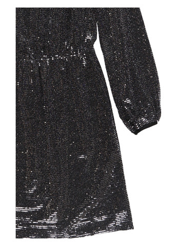 Черное кэжуал платье а-силуэт STUDIO ID однотонное