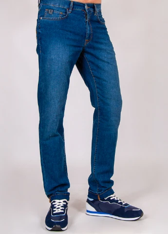 Синие демисезонные джинсы Trussardi Jeans