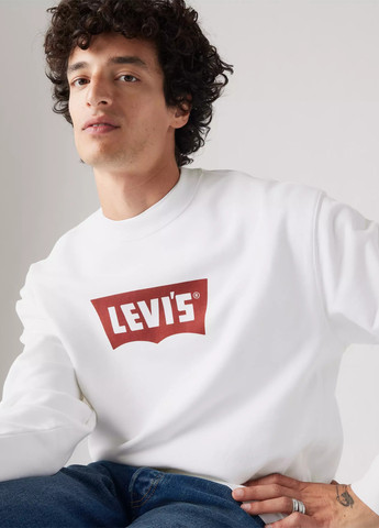 Білий світшот Levi's логотип без декору (364794466)