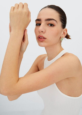 Білий кежуал сукня сукня-майка Stradivarius однотонна