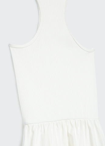 Білий кежуал сукня сукня-майка Stradivarius однотонна