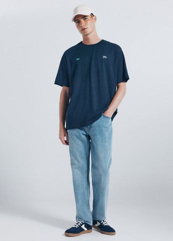 Темно-синя футболка Springfield