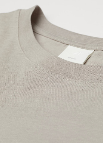 Сіро-бежева всесезон футболка з коротким рукавом H&M Basic