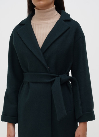 Темно-зеленое демисезонное Пальто однобортное Ruta-S