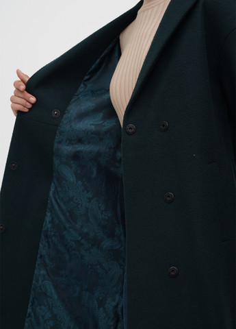 Темно-зеленое демисезонное Пальто однобортное Ruta-S