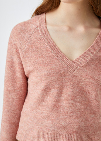 Рожевий демісезонний пуловер пуловер KOTON