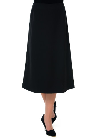 Черная кэжуал однотонная юбка Arefeva миди