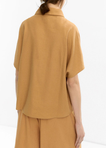 Бежевая кэжуал рубашка однотонная Parfois