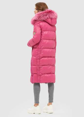 Малиновая зимняя куртка MN