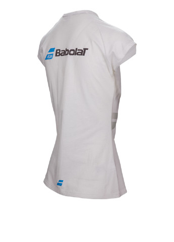 Белая демисезонная футболка с коротким рукавом Babolat