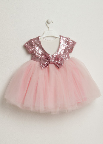 Розовое платье Mini Queenie (81866746)