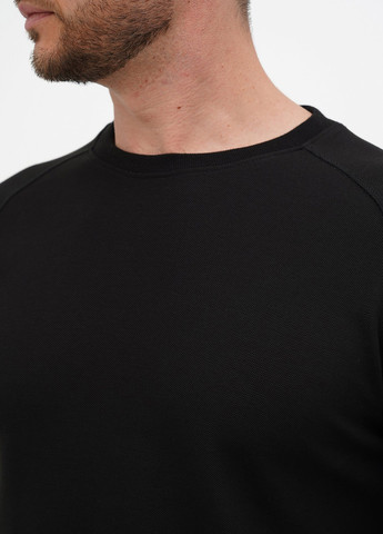 Чорний світшот Trend Collection однотонний без декору (303730774)