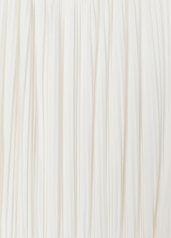 Белое кэжуал платье плиссированное, клеш H&M однотонное