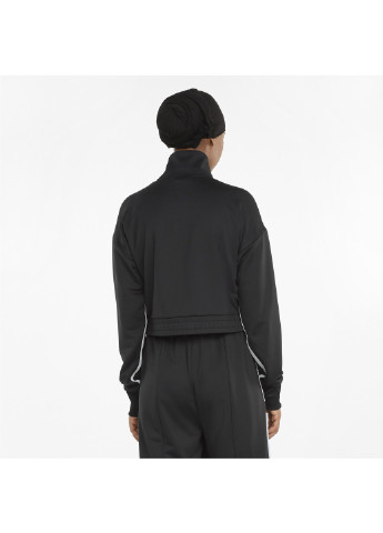 Чорна демісезонна олімпійка infuse women's track jacket Puma