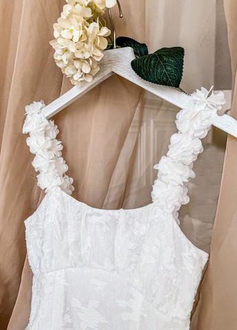 Білий кежуал сукня SHEIN однотонна