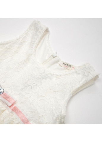 Коричневое платье туника кружевное (12952-104g-cream) Breeze (205765769)