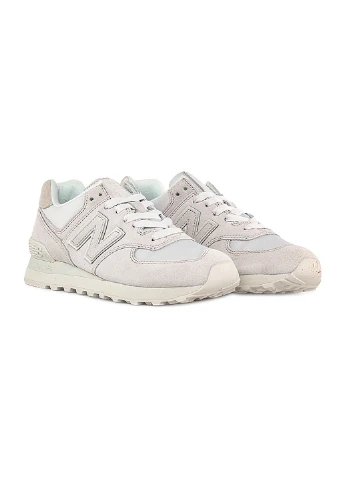 Кроссовки 574 New Balance белые демисезоны (256006747)
