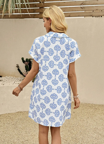 Білий кежуал сукня а-силует SHEIN з малюнком