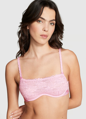 Розовый демисезонный комплект (бюстгальтер, трусики) Victoria's Secret