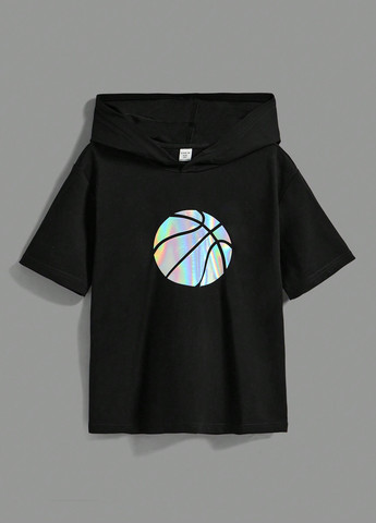 Черно-белая летняя футболка (2 шт.) SHEIN