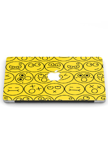 Чехол пластиковый для Apple MacBook Pro 15 A1707 / A1990 Смайлы (9649-2521) MobiPrint (218865433)
