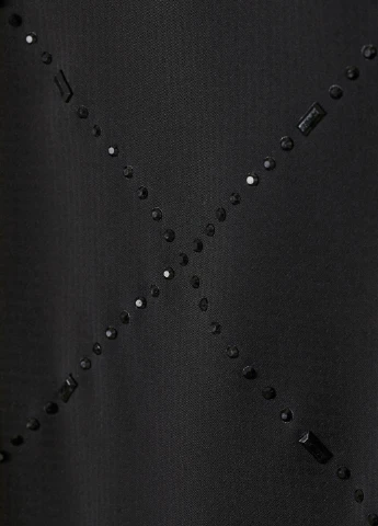 Черная однотонная юбка со стразами H&M