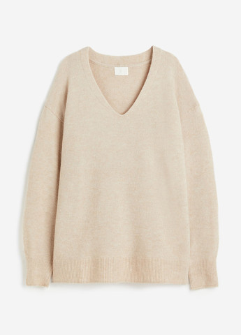 Бежевий демісезонний светр пуловер H&M