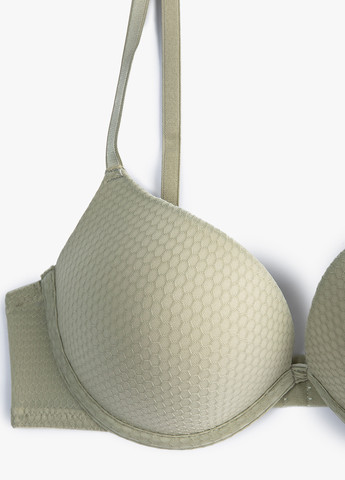 Сірий корбей бюстгальтер KOTON з кісточками поліамід