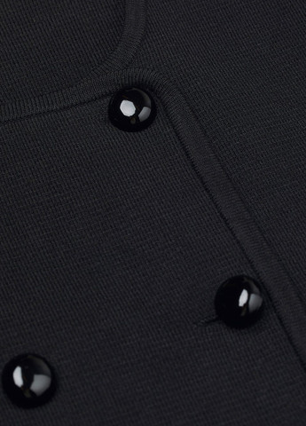 Черный женский жакет H&M однотонный - демисезонный