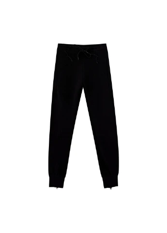 Черные спортивные демисезонные зауженные, джоггеры брюки Pull & Bear