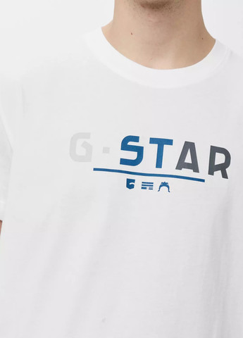 Біла футболка G-Star Raw