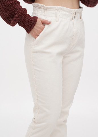 Молочные кэжуал демисезонные прямые брюки Terranova