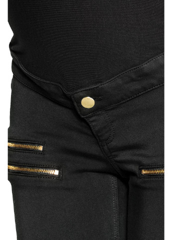 Джинси для вагітних H&M завужені однотонні чорні джинсові