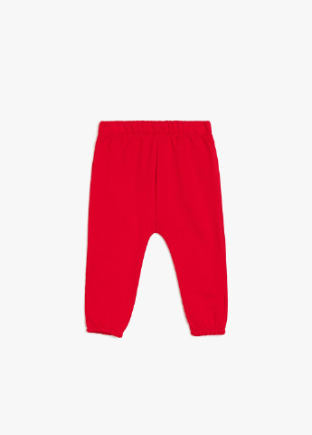 Красные кэжуал демисезонные джоггеры брюки KOTON