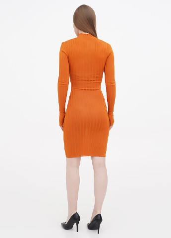 Горчичное кэжуал сукня платье-водолазка H&M однотонное