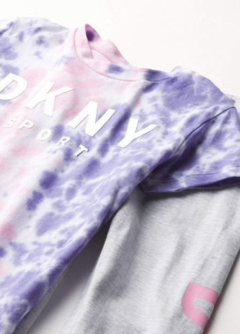 Комбінований літній комплект (футболка). легінси) DKNY