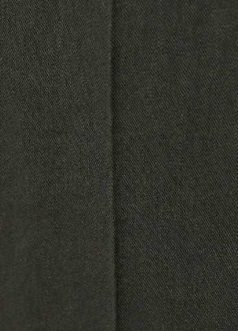 Темно-зеленые кэжуал демисезонные укороченные, зауженные брюки H&M
