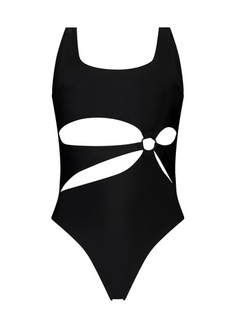 Черный демисезонный купальник слитный, майо Hunkemoller